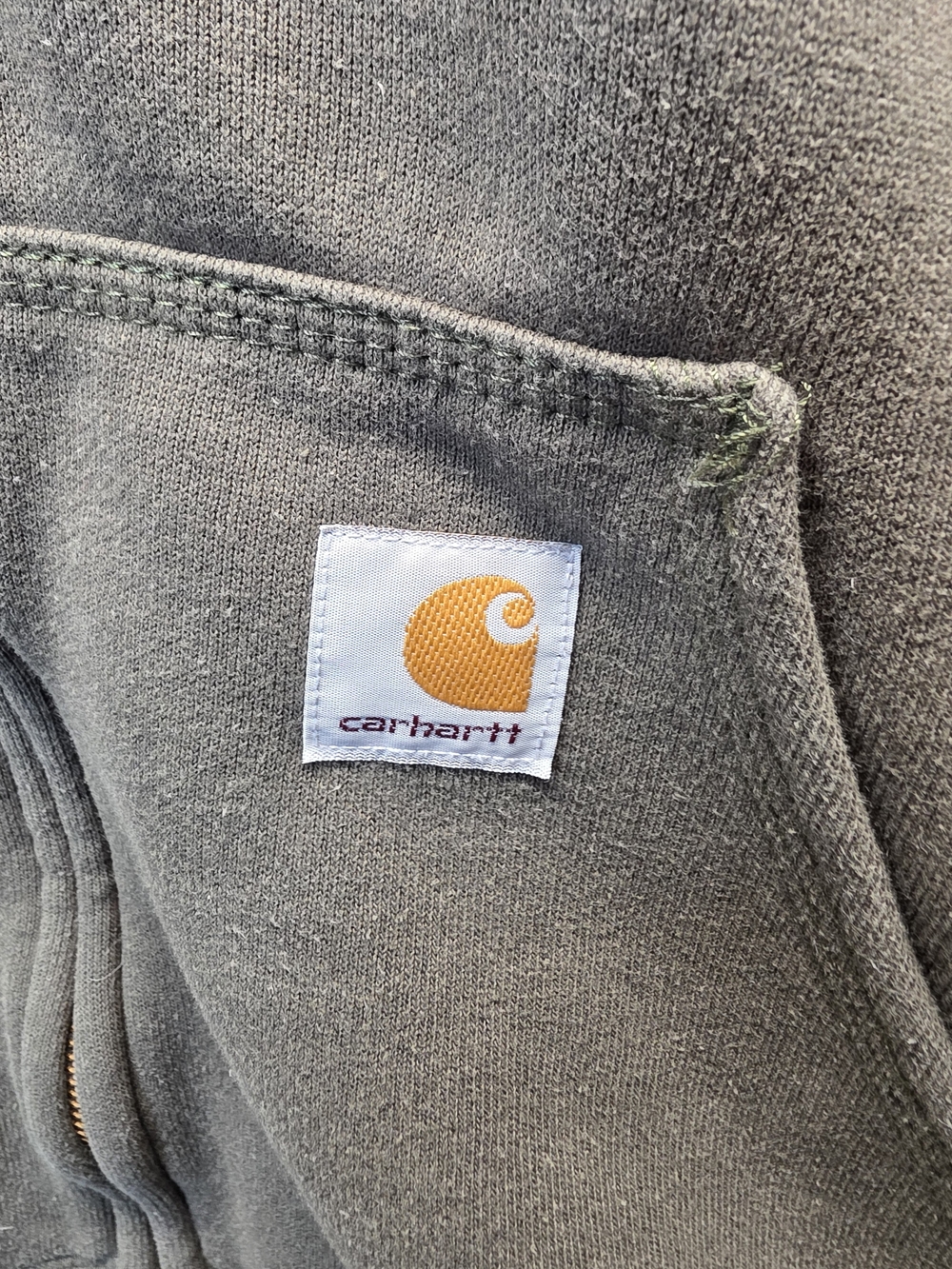 Carhartt Midweight Zip-Front Hoodie featuring a loose fit - Picture 3 of 11